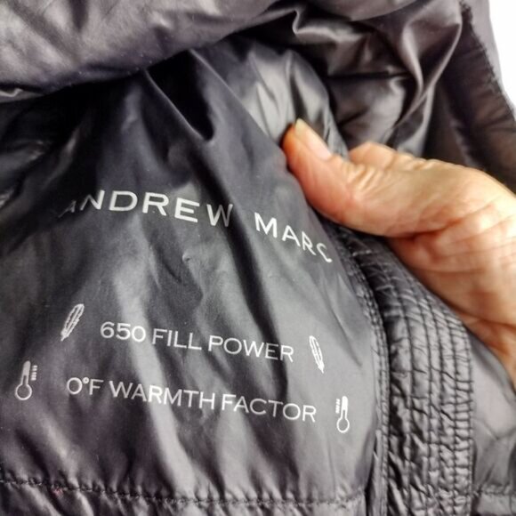 Andrew Marc down puffer jacket - Picture 4 of 6
